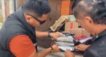 Polisi Gagalkan Truk Ekspedisi Kerupuk Berisi Ganja di Pelabuhan Bakauheni